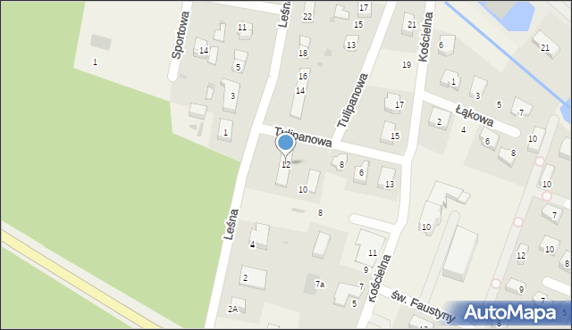 Rotmanka, Leśna, 12, mapa Rotmanka