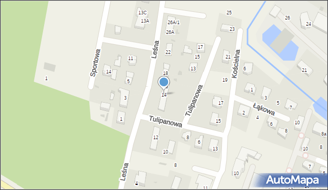 Rotmanka, Leśna, 14, mapa Rotmanka