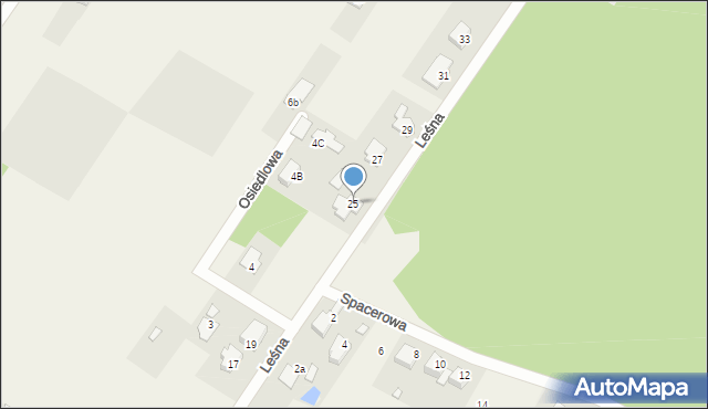 Ruda, Leśna, 25, mapa Ruda