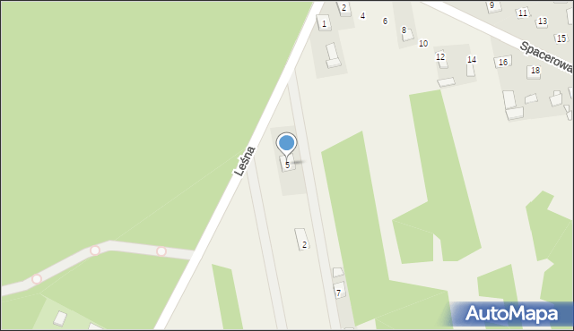 Rudka, Leśna, 5, mapa Rudka