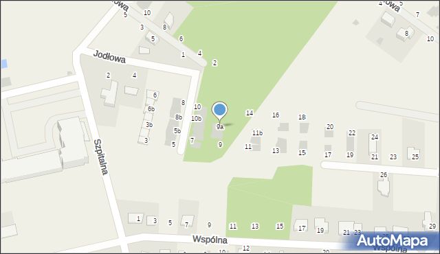 Rudna Mała, Leśna, 9a, mapa Rudna Mała