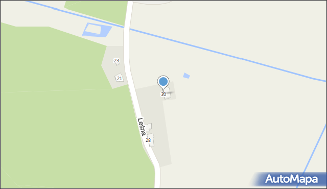 Rudnik, Leśna, 30, mapa Rudnik