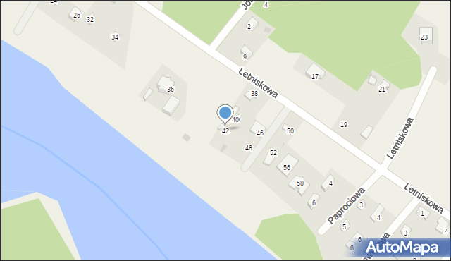 Rybakowo, Letniskowa, 42, mapa Rybakowo