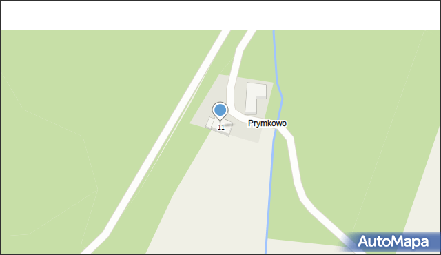 Rybno, Leśna, 11, mapa Rybno