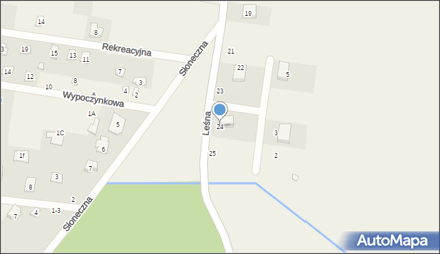 Rybojedzko, Leśna, 24, mapa Rybojedzko