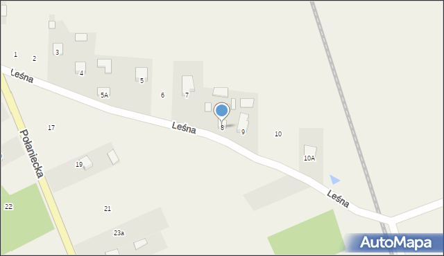 Rytwiany, Leśna, 8, mapa Rytwiany