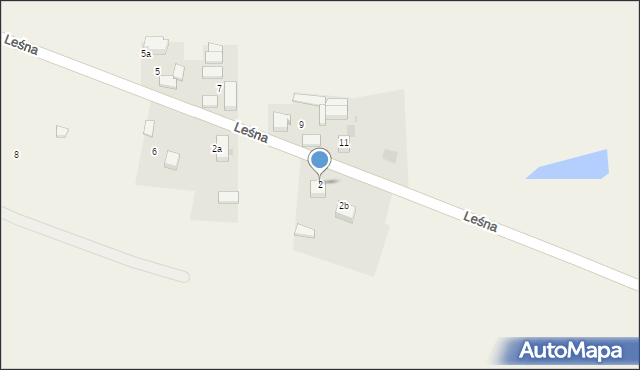 Rzeczyca, Leśna, 2, mapa Rzeczyca