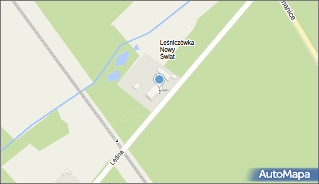 Rzepin, Leśna, 2, mapa Rzepin