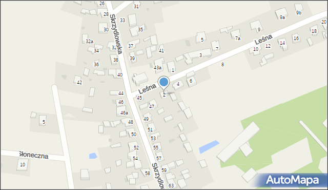 Rzerzęczyce, Leśna, 2, mapa Rzerzęczyce