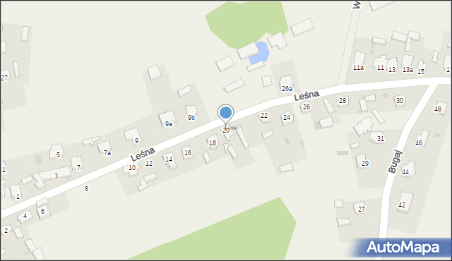 Rzerzęczyce, Leśna, 20, mapa Rzerzęczyce