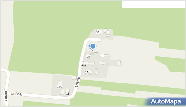 Rzerzęczyce, Leśna, 29a, mapa Rzerzęczyce