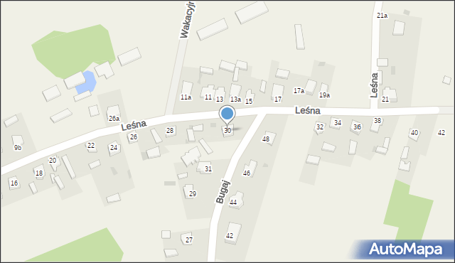 Rzerzęczyce, Leśna, 30, mapa Rzerzęczyce