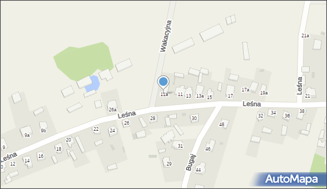 Rzerzęczyce, Leśna, 9d, mapa Rzerzęczyce