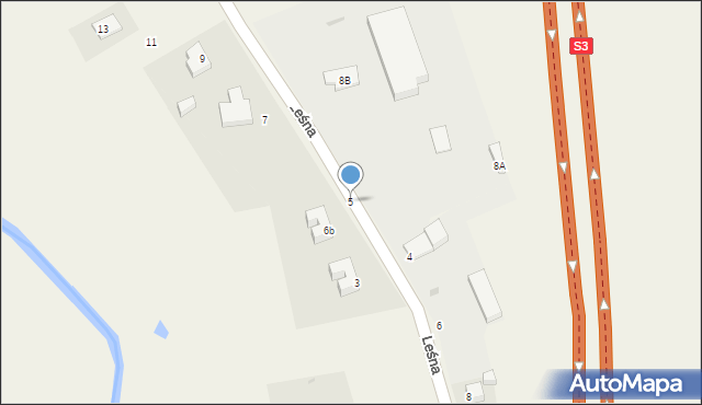 Rzeszotary, Leśna, 5, mapa Rzeszotary