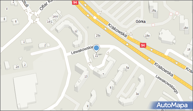 Rzeszów, Lewakowskiego Karola, 11, mapa Rzeszów