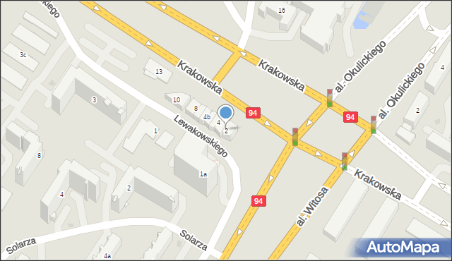 Rzeszów, Lewakowskiego Karola, 2, mapa Rzeszów