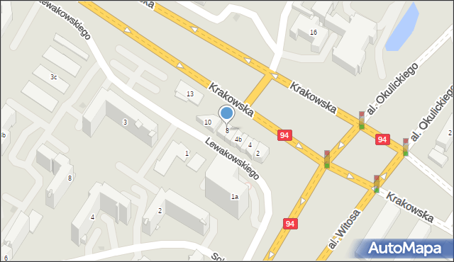 Rzeszów, Lewakowskiego Karola, 8, mapa Rzeszów