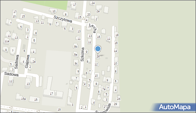 Rzeszów, Lecha, 14, mapa Rzeszów