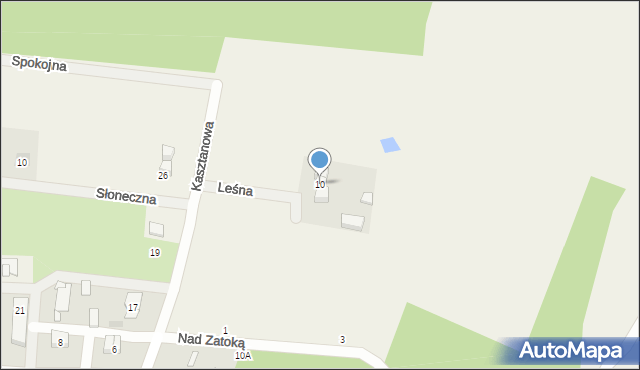 Rzucewo, Leśna, 12, mapa Rzucewo