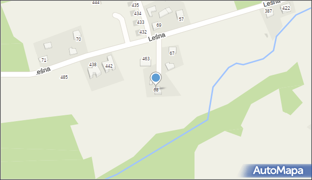 Sanka, Leśna, 22, mapa Sanka