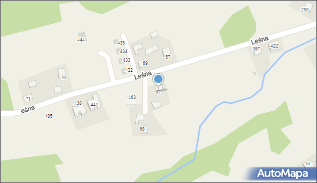 Sanka, Leśna, 24, mapa Sanka