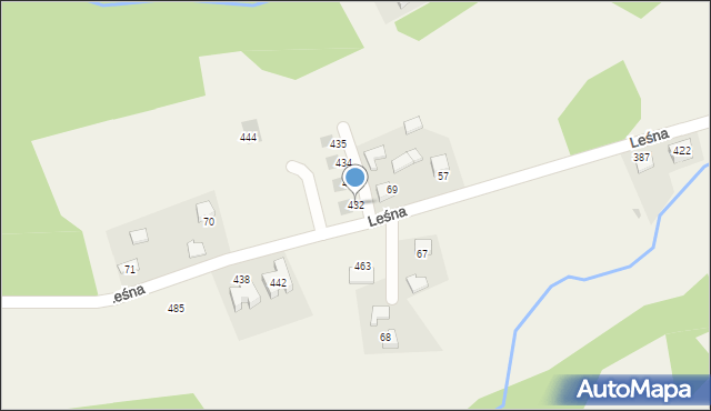 Sanka, Leśna, 29, mapa Sanka