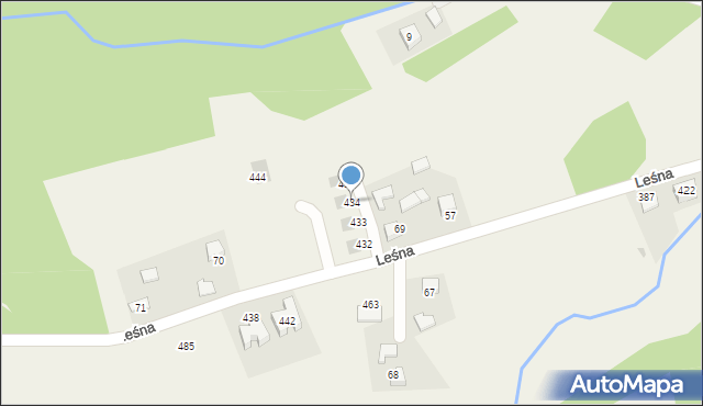 Sanka, Leśna, 33, mapa Sanka