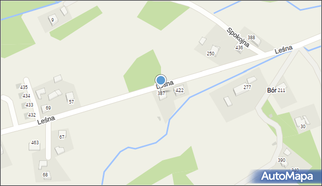 Sanka, Leśna, 46, mapa Sanka
