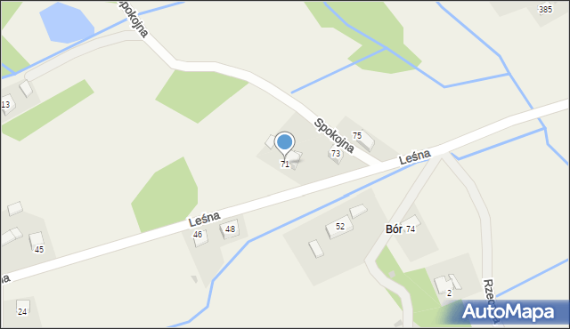 Sanka, Leśna, 71, mapa Sanka