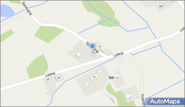 Sanka, Leśna, 73, mapa Sanka