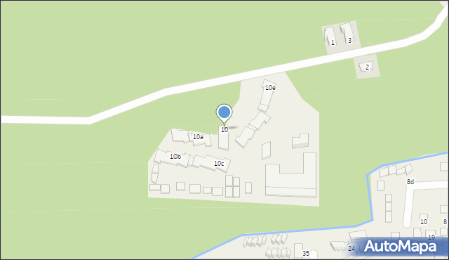Sarbinowo, Leśna, 10, mapa Sarbinowo