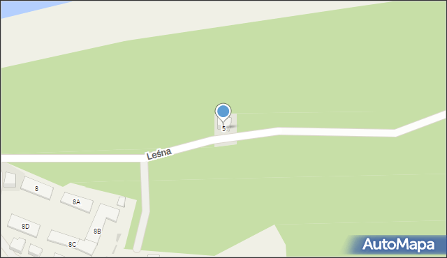 Sarbinowo, Leśna, 5, mapa Sarbinowo