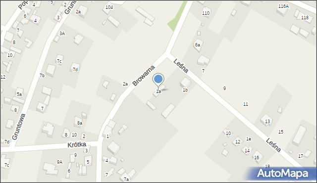 Sarnów, Leśna, 1a, mapa Sarnów