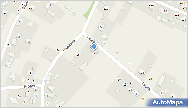 Sarnów, Leśna, 1b, mapa Sarnów