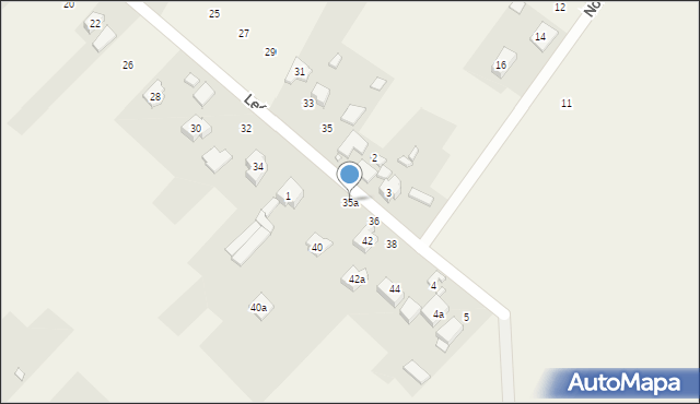 Sarnów, Leśna, 35a, mapa Sarnów