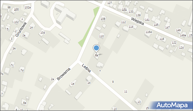 Sarnów, Leśna, 6a, mapa Sarnów