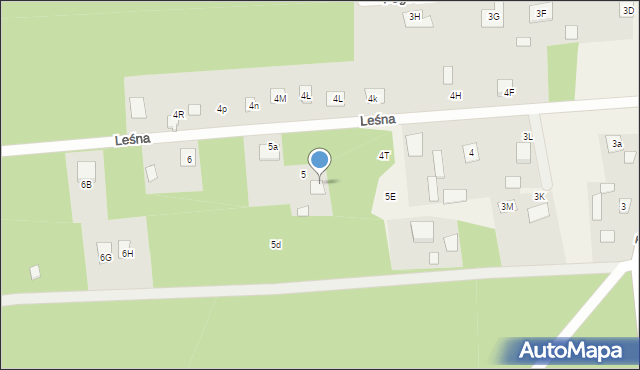 Serwy, Leśna, 19, mapa Serwy