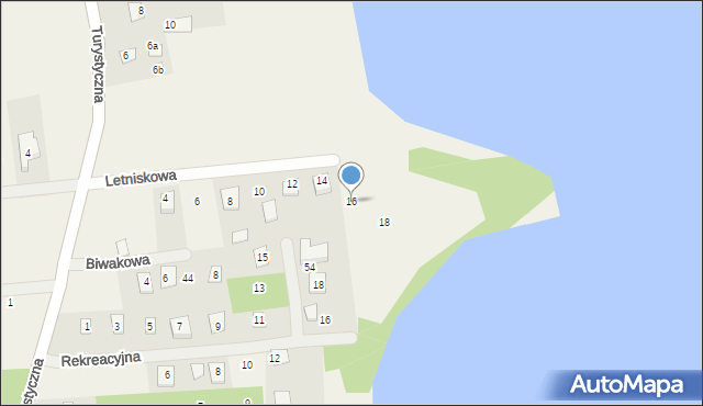 Serwy, Letniskowa, 16, mapa Serwy