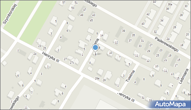 Siechnice, Lema Stanisława, 6, mapa Siechnice