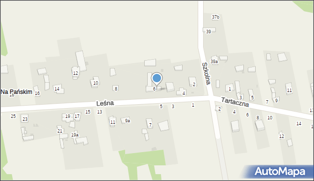 Siedlec, Leśna, 6a, mapa Siedlec