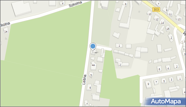 Siedlec, Leśna, 4, mapa Siedlec