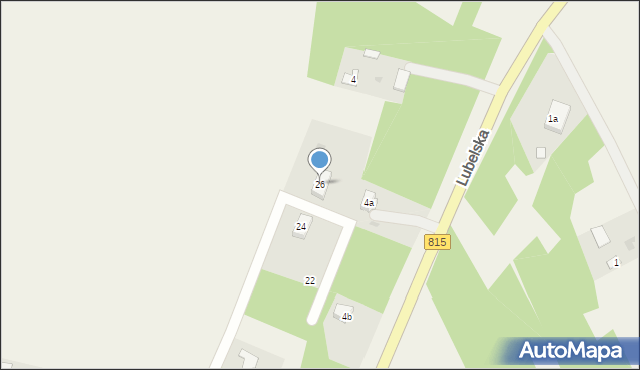 Siemień, Leśna, 26, mapa Siemień