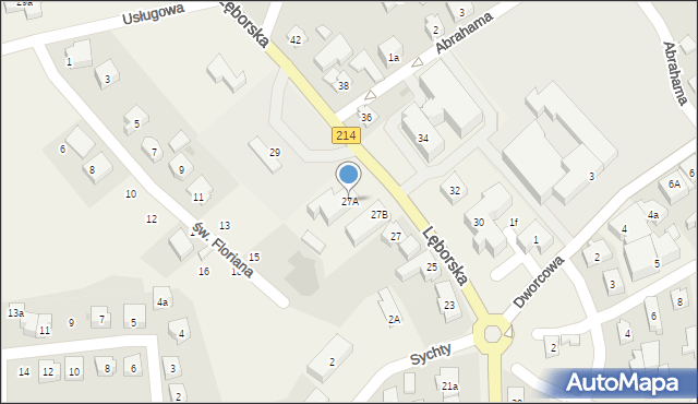 Sierakowice, Lęborska, 27A, mapa Sierakowice
