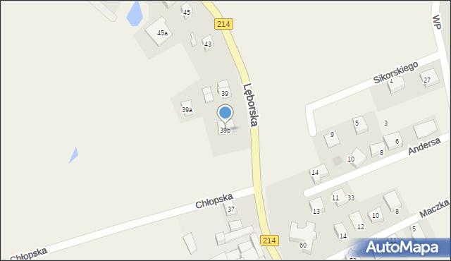 Sierakowice, Lęborska, 39b, mapa Sierakowice