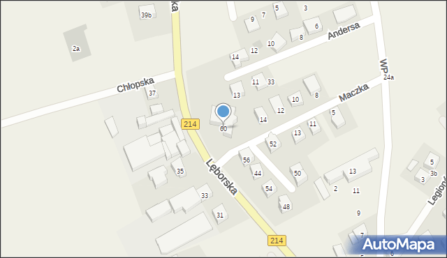 Sierakowice, Lęborska, 60, mapa Sierakowice