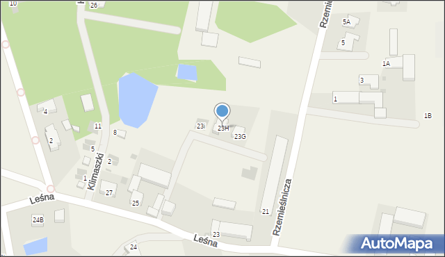 Sierakowo, Leśna, 23H, mapa Sierakowo