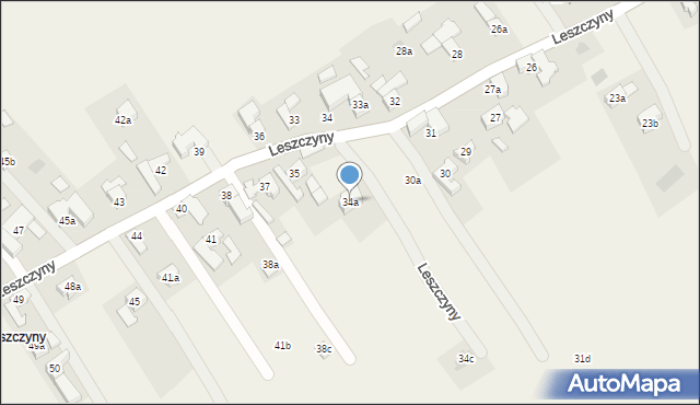 Sierockie, Leszczyny, 34a, mapa Sierockie