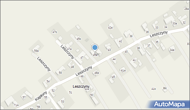 Sierockie, Leszczyny, 45a, mapa Sierockie