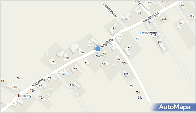 Sierockie, Leszczyny, 56a, mapa Sierockie