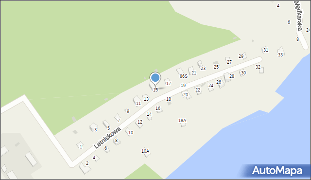 Siła, Letniskowa, 15, mapa Siła